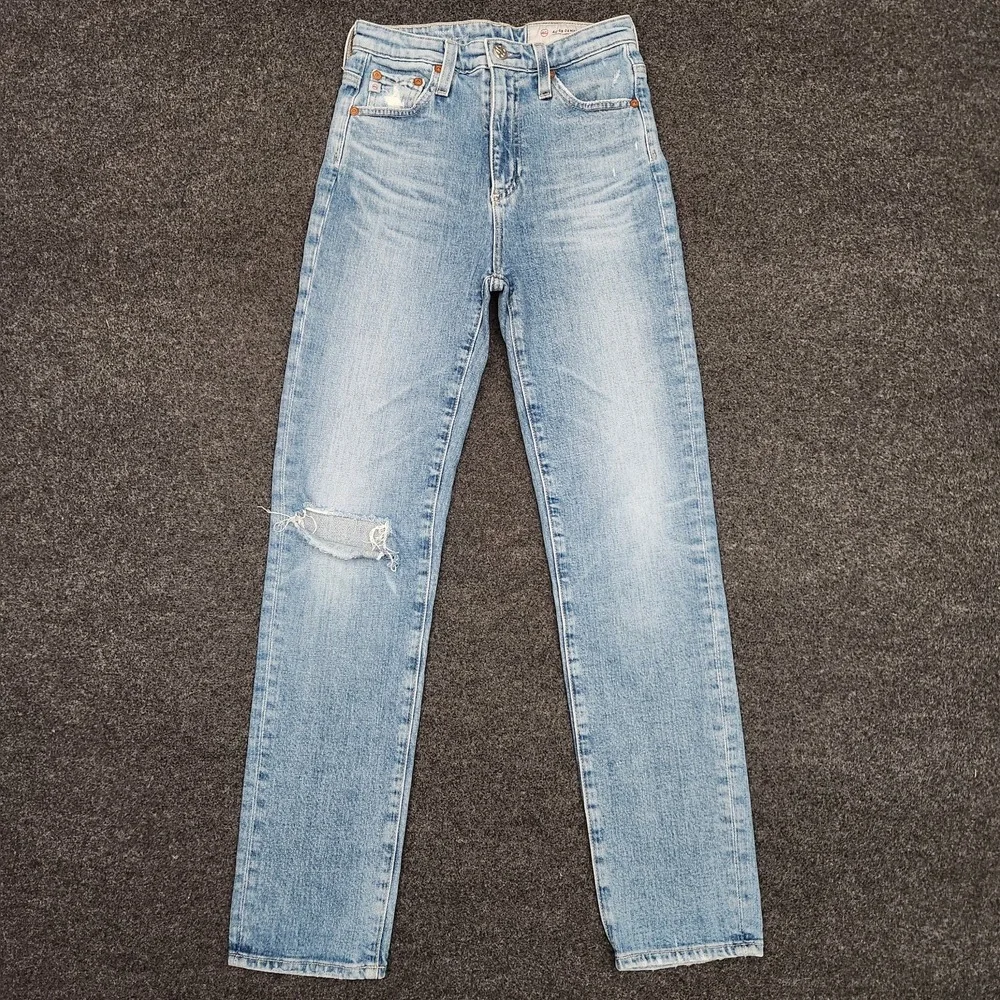 Adriano Goldschmied Jeans Womens 24 Blue Phoebe Vintage High Waist Tapered AG-ED